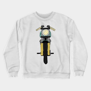 Cafe Racer - Front View Crewneck Sweatshirt